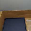 20 * 20 Inch Rectangular Ottoman Tray | Textured PU Leather, Waterproof & Heat-Resistant Storage for Coffee/Dining Tables, Sofa, Bed, Entertainment & Party (Navy Blue, 20 * 20in)