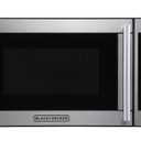 Black + Decker 0.7 Cubic Foot 700 Watt Stainless Steel Microwave with Turntable