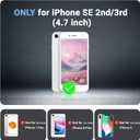 jaroco Magnetic for iPhone SE Case 3rd/2rd,iPhone 8/7 Case, [Compatible with MagSafe][Military Grade Drop Protection][Heavy Duty Protection][Non-Slip] 2-Layer Bumper Phone Case 4.7''-Rose