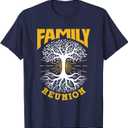 Family Reunion Meeting Families Gathering Family T-Shirt (Blue, L)