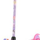 Self Balancing Kick Scooter with Light Up Wheels, Extra Wide Deck, 3 Wheel Platform, Foot Activated Brake, 75 lbs Limit, Kids & Toddlers Girls or Boys, for Ages 3 and Up