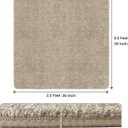 PURE ERA Carpet Stair Tread Landing Mat 30 x 30 Inch Tape Free Self Adhesive Non Slip Skid Resistant Indoor Doormat Area Rug Floor Mat for Kitchen Bathroom Workstations Washable
