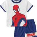 Marvel Spider-Man Boys Short Sleeve T-Shirt and Shorts Set for Toddler and Big Kids, Size 4