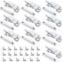 Window Sash Locks, 10 Pack Cam Action White Window Locks, Window Latches with Keeper Diecast Sliding Window Parts Replacement Sash Locks for Sliding Windows Double Hung Windows, White