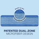 Bona Microfiber Cleaning Pad for Hardwood & Hard Surface Floors - 3 Pack - For Use With Bona Mop - Dual Zone Cleaning Design for Faster Cleanup