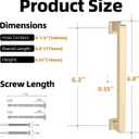10 Pack 6-1/4 Inch Cabinet Pulls Brushed Brass Kitchen Cabinet Handles Zinc Alloy Drawer Pulls Solid Cabinet Hardware