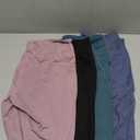 NORMOV 4 Packs Yoga Leggings with Pockets for Women, Soft High Waisted Tummy Control Workout Pants (3X-Large, 4packs(black,blue,bean Green,pink))
