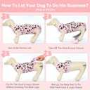 Kuoser Dog Recovery Suit for Dogs After Surgery,Professional Surgical Onesie for Female Male Dogs Spay Neuter,Soft Dog Surgery Suit Bodysuit for Abdominal Wounds Skin Disease,Pink Leopard S (Small (Back: 11.4" - 13.4"; Weight: 7 - 15LB))