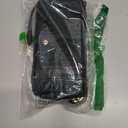 Crossbody Wallet Case for iPhone 16 Pro 6.3", Magnetic Detachable Floral PU Leather Phone Case with RFID Blocking Card Holder Wristlet Mirror Flip Zipper Shoulder Purse for Women - Black B