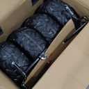 2 Seaters 24V Ride on UTV with Remote Control,10AH Battery, 400W Powerful Motors with 17" EVA Wheels, 20.5 Seat Width Electric Ride Toy with Metal Suspension,LED Lights,Music,Horn (White)