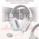 Redragon H510 Zeus White Wired Gaming Headset - 7.1 Surround Sound - Memory Foam Ear Pads - 53MM Drivers - Detachable Microphone - Multi Platforms for PC, PS4/3 & Xbox One/Series X, NS