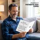 10 x Step Dad Fathers Day Card for Step Son, Daughter - Fathers Day Gift for Step Dad, Bonus Dad, Stepdad - Happy Father's Day Card for Step dads, Bonus Dad, Stepdad with Envelope