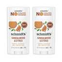 Schmidt's Aluminum-Free Vegan Deodorant Sandalwood & Citrus 2 Count for Women and Men, with 24 Hour Odor Protection, Natural Ingredients, Cruelty-Free, 2.65 oz
