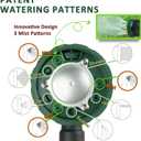 Watering Wand for Hanging Baskets & Windows, Lightweight 6-Spray Wand, Ergonomic Nozzle for Garden, Patio, Car Cleaning (Green, 24 Inch)