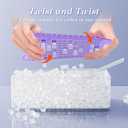 Mini Ice Cube Tray for Freezer: GGUW Nugget Ice Cube Tray with Bin - Crushed Ice Tray Making 4108 PCS Icecube - Easy Release Iced Maker Trays