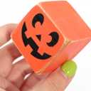 Halloween Square Wood Block Decorations - Fall Pumpkin Ghost Decorations,Spooky Tiered Tray Decorations,Halloween Party Photo Props,Pumpkin Ghosts Square Wooden Blocks Home Decorations