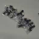 HOMOTEK 8 Pack Hinge Pin Black Door Stopper,Adjustable Deluxe Heavy Duty Door Stopper 2-1/2"x1-3/4,with Black Rubber Bumper Tips