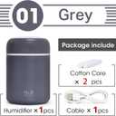 Portable Mini Humidifier, Colorful, Cool Mist, USB Powered