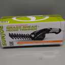 Sun Joe HJ604C Cordless Grass Shears and Hedge Trimmer, 2-in-1 Handheld Shrub Trimmer, 7.2V Lithium-Ion Battery, 1250 RPM Steel Blades, Charger Included