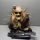 JOYIN 72" Halloween Animatronics Scarecrow Decoration Outdoor, Standing Ghost Prop with Motion Light Sound, Scary Animated Decor for Yard Farm Garden Indoor Haunted House