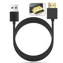USB to HDMI Charger Cable Cord 3.3FT/1M USB to HDMI Adapter Cable for Mac iOS Windows 12/11/10/Vista/XP, (Note:This cable provides charging function only Does not support video/media output)