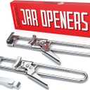 Oleex Jar Opener for Weak Hands (x2) with Keychain Bottle Cap Opener. Easy Seniors Arthritis, Kids Openers. Gripper Tight Lid Opener, Kitchen Gadgets