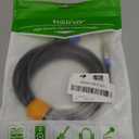 Tisino XLR to 3.5mm Microphone Cable - 6.6 feet Unblanced XLR Female to 1/8 inch Mic Cord for Camcorders, DSLR Cameras, Computer Recording Device and More