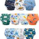 Baby Potty Training Underwear, Cotton Toddler Training Pants for Boys and Girls 2-3 T, 10 Pack, S, Red