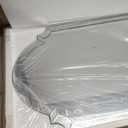 Chende 26" x 38" Arched Decorative Wall Mirror, Living Room Mirror for Decor with Glass Beveled Edge, Modern Bathroom Mirror Above Sink