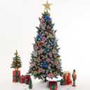 Zhuqing 22Pcs Christmas Poinsettia Artificial Flowers and Glitter Berries Stems Kit, 16Pcs Christmas Tree Flowers Ornaments and 6 Pack Christmas Tree Picks for Wedding Holiday Decorations (Champagne)