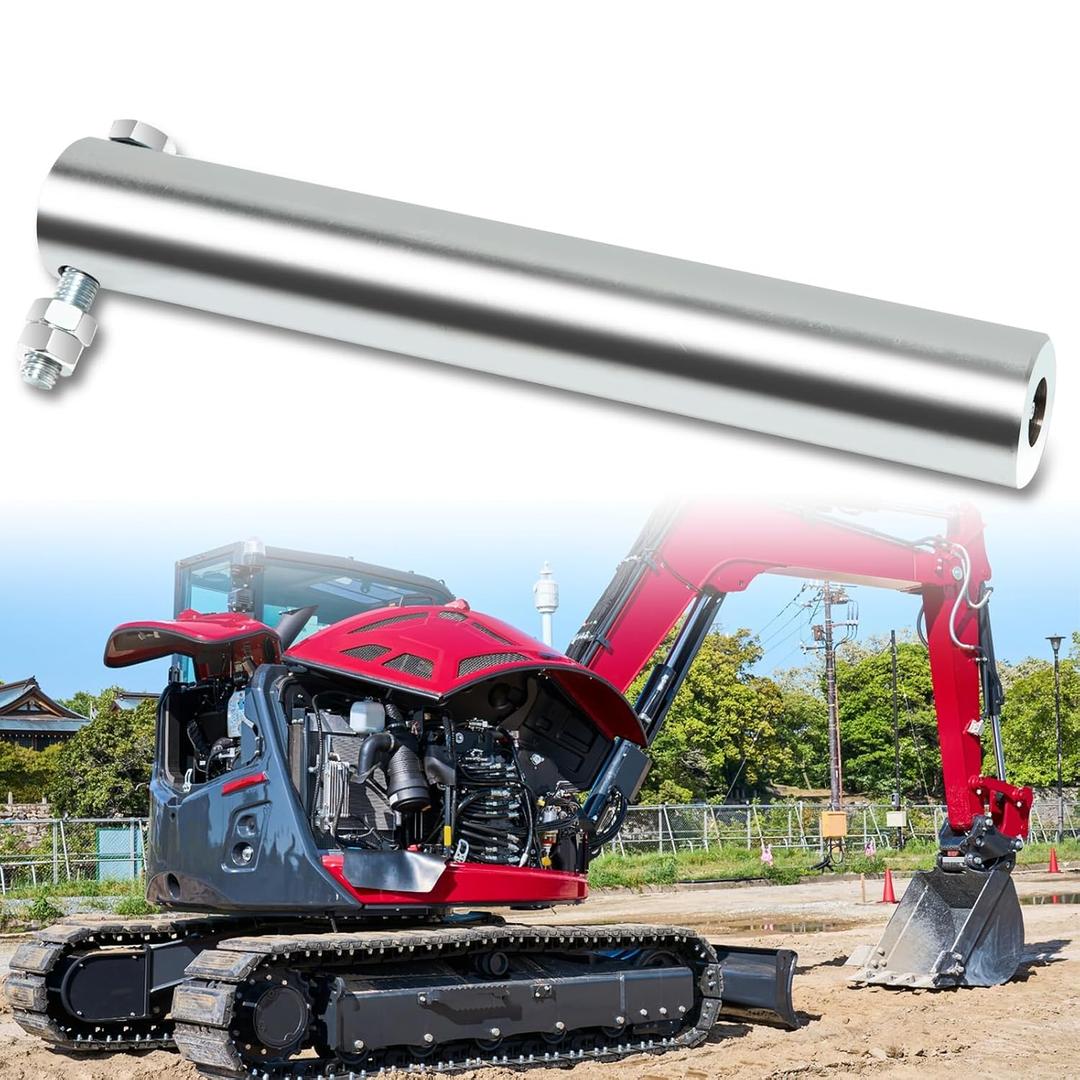45mm x 13”Excavator Bucket Pin Compatible with John Deere/Kubota/Case/Case IH/Caterpillar/Takeuchi/Yanmar (with Grease Hole,1/2 Bolt Hole)