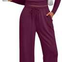 LILLUSORY 2 Piece Lounge Sets for Women Fall Outfits 2026 Two Piece Travel Sweatsuits Business Casual Fashion Clothes XL