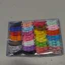 JOYOYO 60Pcs Baby Girls Kids Toddlers 2.75 Inch Twill Waffle Fabric Hair Bows Alligator Clips for Pigtails Hair Accessories and Bangs