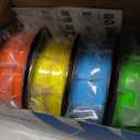 1.75mm 3D PLA Filament 4 in 1 Bundle: Yellow, Orange, Lime Green, Sky Blue, 4 Bright Colors Packed, Each Spool 250g, 4 Spools Packed, Total 1Kg 3D Printing Material by MIKA3D