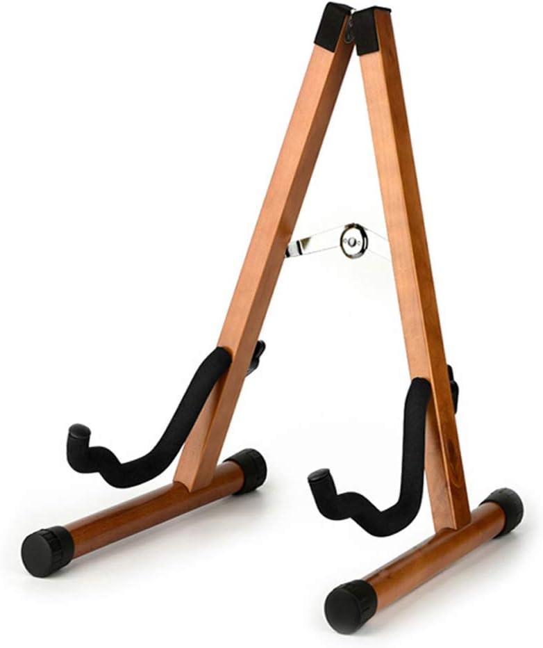 Wooden Guitar Stand for Acoustic Electric Bass Classical Guitar Banjo Ukulele Portable Folding A-Frame Travel Guitar Stand