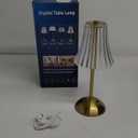Vintage Lamp,2000mAh Rechargeable Lamps Cordless Lamp,3 Colors+10 Brightness Small Battery Operated Lamps for Bedroom (Gold-Rose)