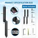 2 Pcs Fence Post Repair Kit, Heavy Duty Fence Post Anchor Ground Stakes for Repair Tilted, Broken Wood Support
