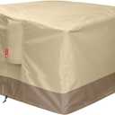 SheeChung Gas Fire Pit Cover Square - 600D Heavy Duty Patio Outdoor Fire Pit Table Cover with PVC Coating,100% Waterproof,Air Vents,Fits for 29/30/31/32 inch Fire Pit/Table Cover (32L x 32W x 24H)