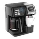 Hamilton Beach FlexBrew Trio 2-Way Coffee Maker, Compatible with K-Cup Pods or Grounds, Combo, Single Serve & Full 12c Pot, Black