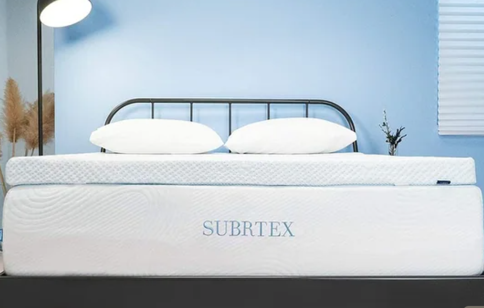 Subrtex Gel-infused Memory Foam Mattress Topper, California King, 3 Inch