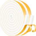 Weather Stripping Door Seal Strip, Window Insulation for Winter, Insulation Tape Roll for Insulating Door Frame, Window, Air Conditioner (White,1/2 in x 1/2 in x 26Ft)