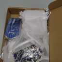 Hicarer 60 Set Funeral Favors, Celebration of Life Favors Angel Keychains Organza Bags Sympathy Thank You Tags for Memorial Party Supplies Guest Return Funeral Gifts (Blue)