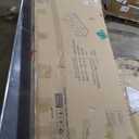 Henn&Hart 45" Wide Rectangular Coffee Table with MDF Shelf in Brass/Walnut, Modern coffee tables for living room, studio apartment essentials