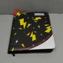 Trading Card Binder 9 Pocket, Card Book with 50 Removable Sleeves Fits 900 Cards, 3-Ring Zipper Design MTG/TCG/Sport Collection Album Gifts for Boys and Girls, Black (Large)