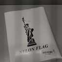 American Flag 4x6 Ft for Outside, Heavy Duty Nylon US Flags for High Wind Outdoor, Fade Resistant and Waterproof USA Flag with Embroidered Stars, Sewn Stripes, Brass Grommets