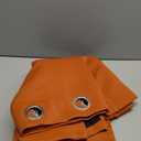 NICETOWN Burnt Orange 100% Blackout Lined Curtains, 2 Thick Layers Completely Blackout Window Treatment Thermal Insulated Drapes for Kitchen/Bedroom (1 Pair, 52" Width x 63" Length Each Panel)