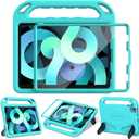 LTROP Case for iPad Air 11 inch M6 (2026), Air 5/4 10.9', iPad Pro 11 - Built-in Screen Protector, Shockproof Protective Cover with Handle Stand for Kids- Teal