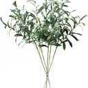 5pcs Olive Branches for Vases Artificial Plants Greenery Stems for Vases Olive Leaves Plant (Green)