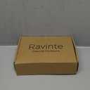 Ravinte 50 Pack 25 Pairs Semi-Overlay 1/2 inch Self-Closing Face Frame Cabinet Hinges Matte Black Half Wrap-Around Kitchen Cabinet Door Hinges Face Mount Cabinet Hardware