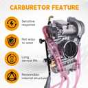 Carburetor Replacement for CRF450R 2002-2008 / CRF450X 2005-2014 / KX450F 2006-2009 / WR426F YZ426F 2001-2002 / WR450F 2003-2011